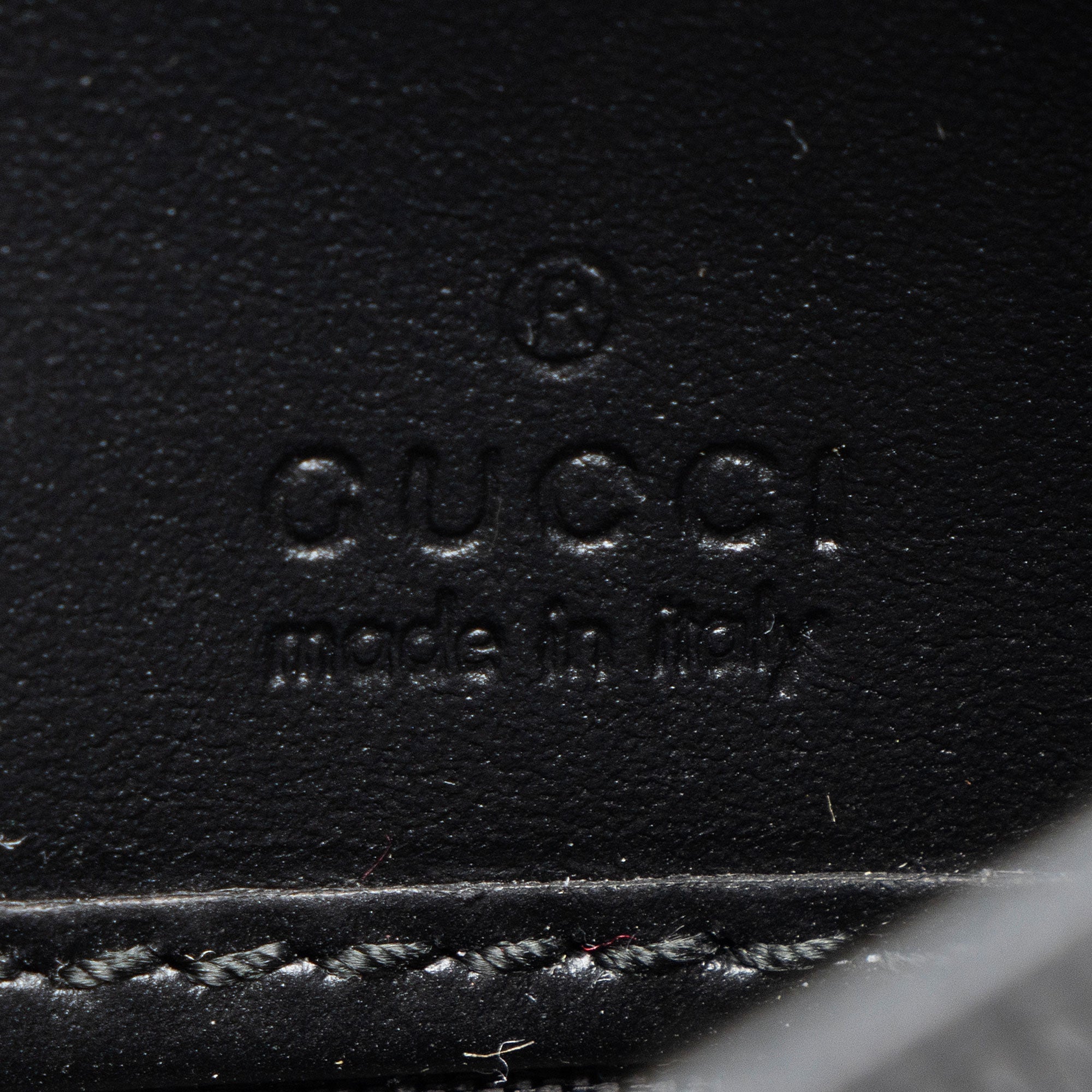 Gucci Guccissima Leather Signature Bow Continental Wallet
