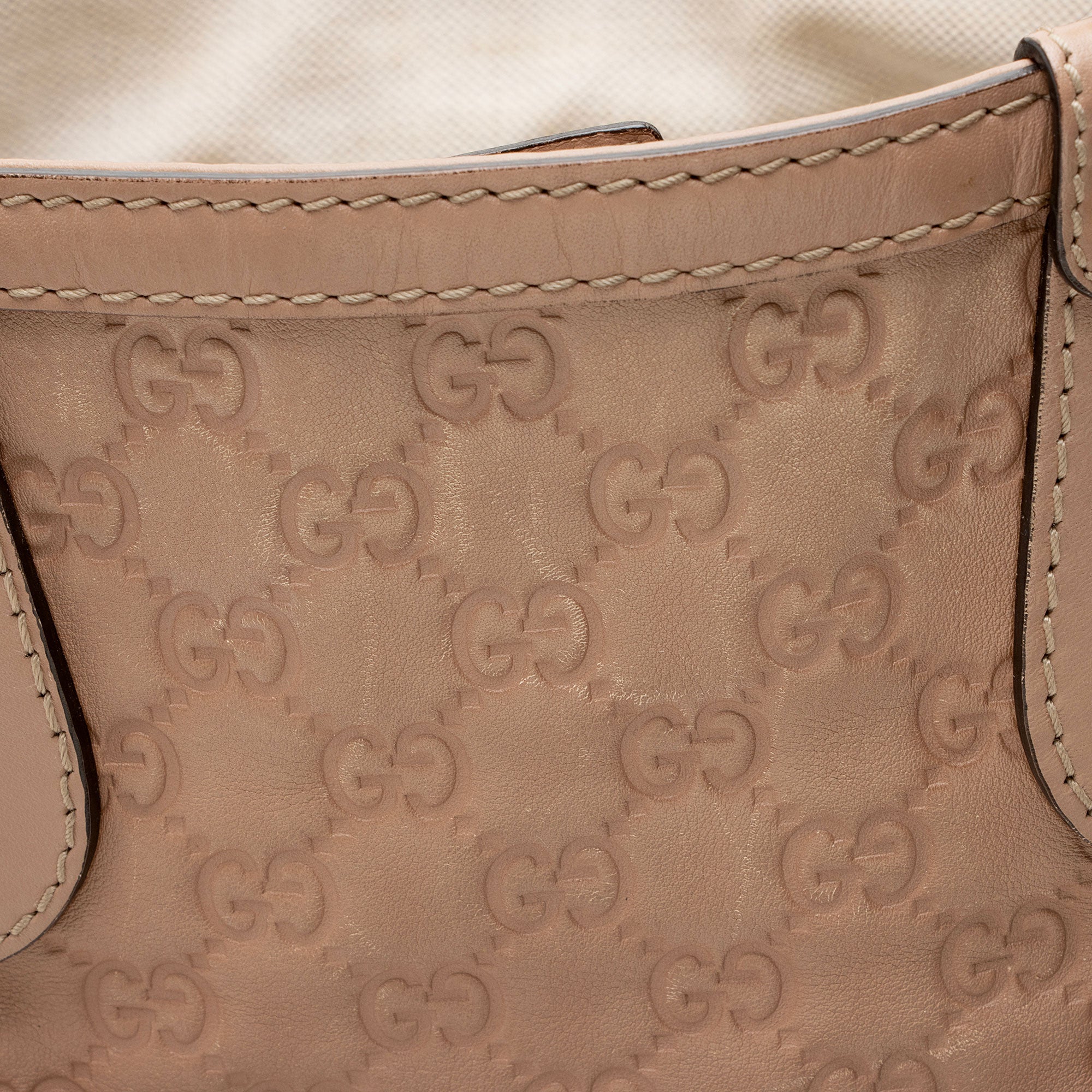Gucci Guccissima Studded Scarlett Medium Tote