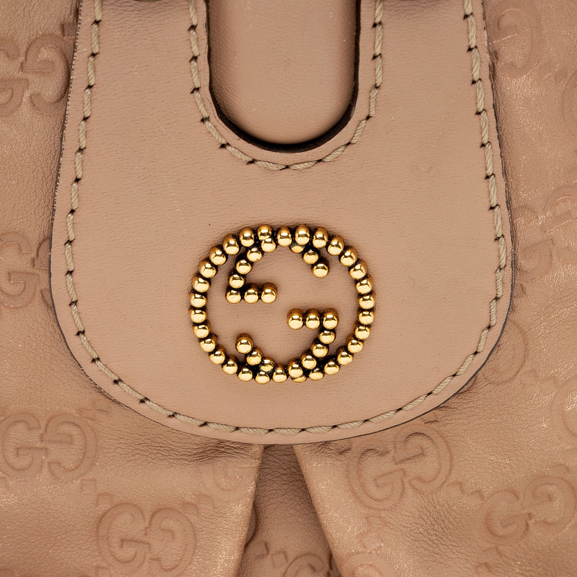 Gucci Guccissima Studded Scarlett Medium Tote