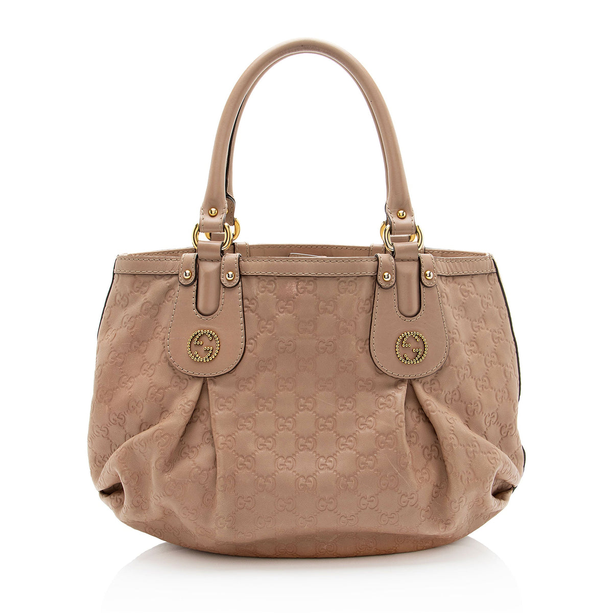 Gucci Guccissima Studded Scarlett Medium Tote