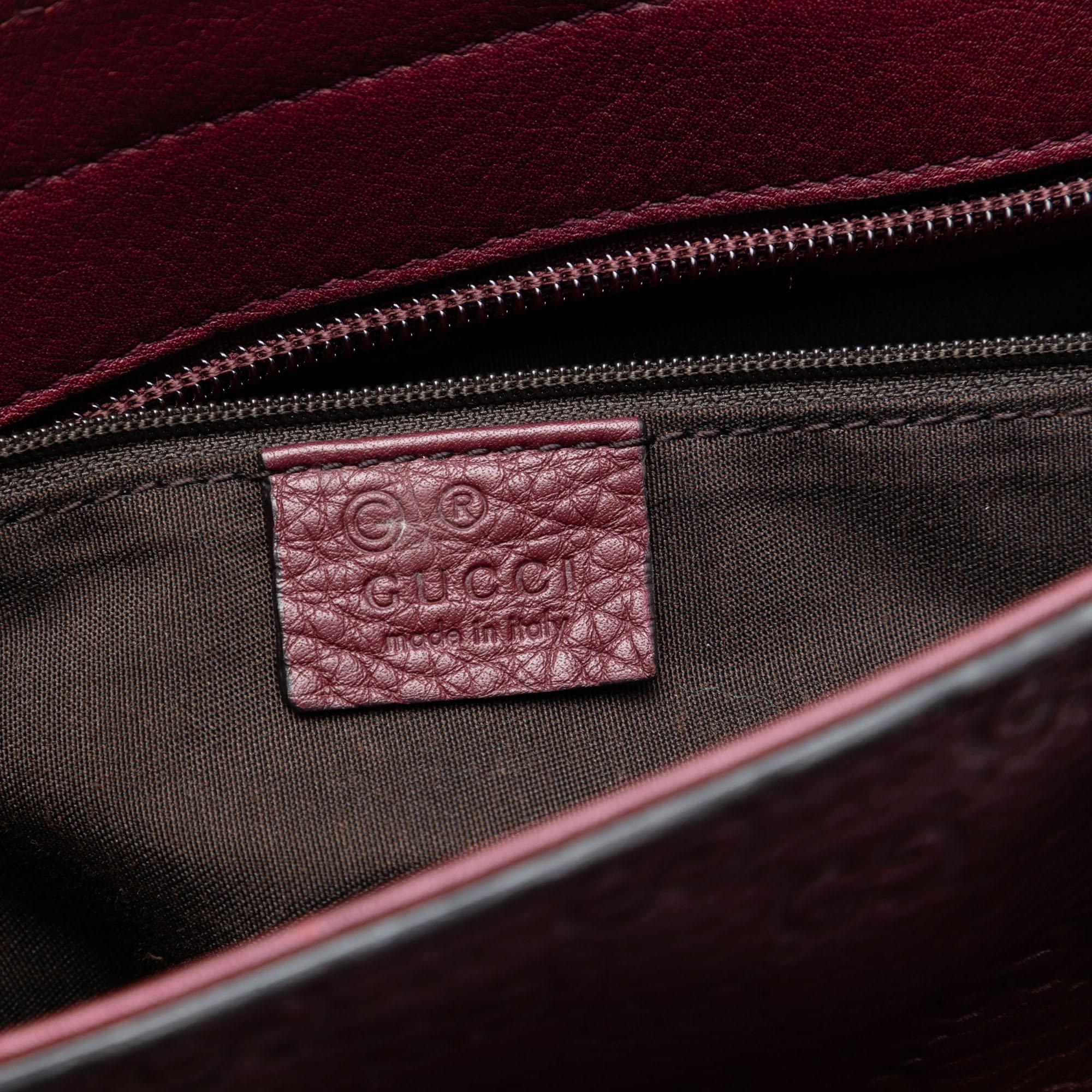Gucci Guccissima Tender Bamboo Bar Tote