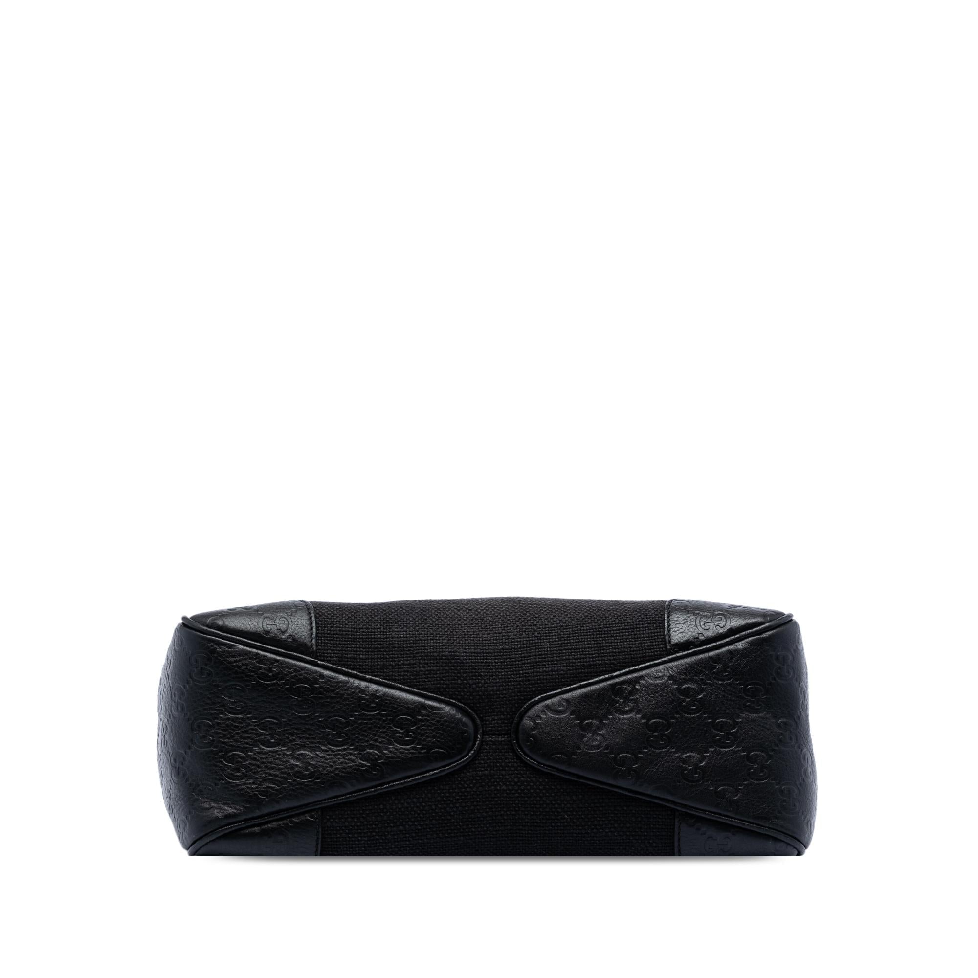 Gucci Guccissima Trimmed Canvas Colbert Shoulder Bag