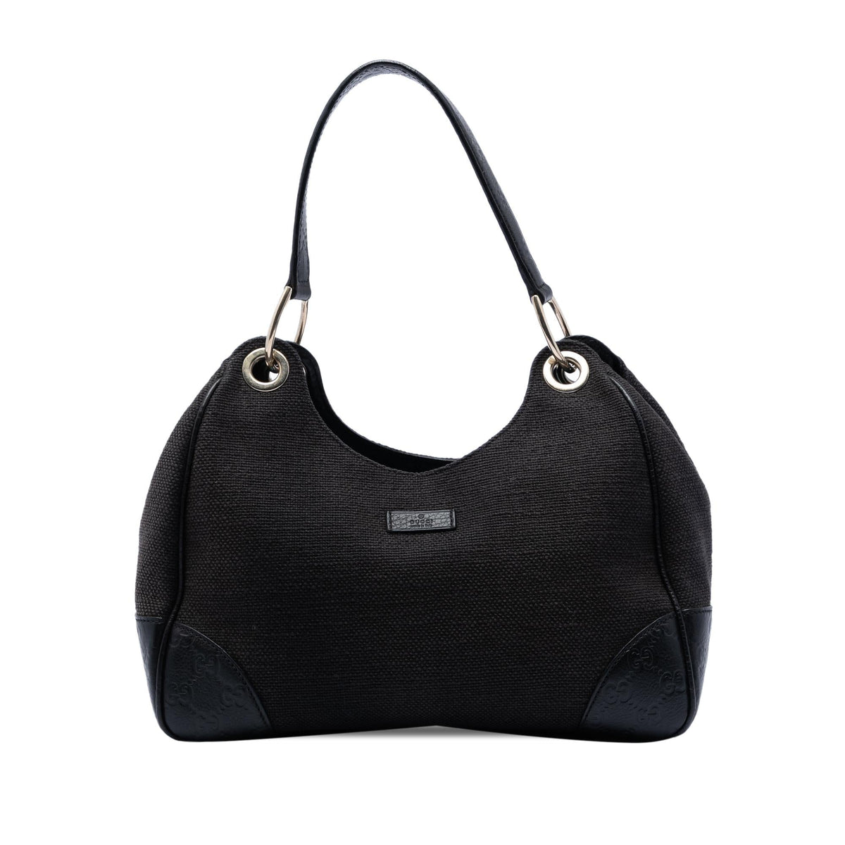 Gucci Guccissima Trimmed Canvas Colbert Shoulder Bag