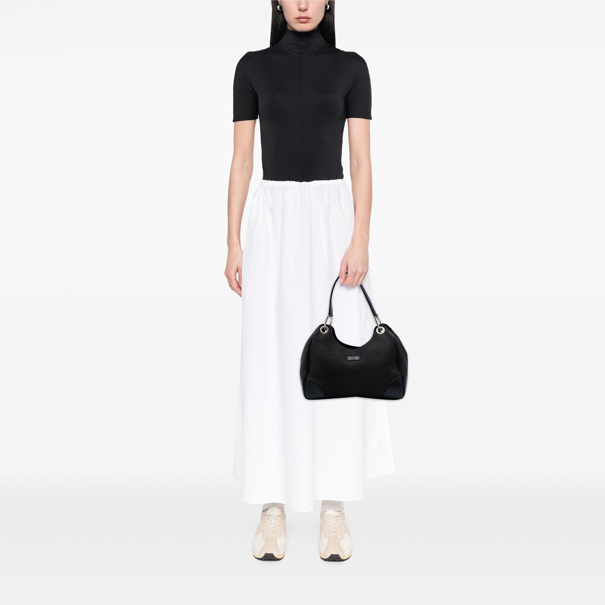 Gucci Guccissima Trimmed Canvas Colbert Shoulder Bag