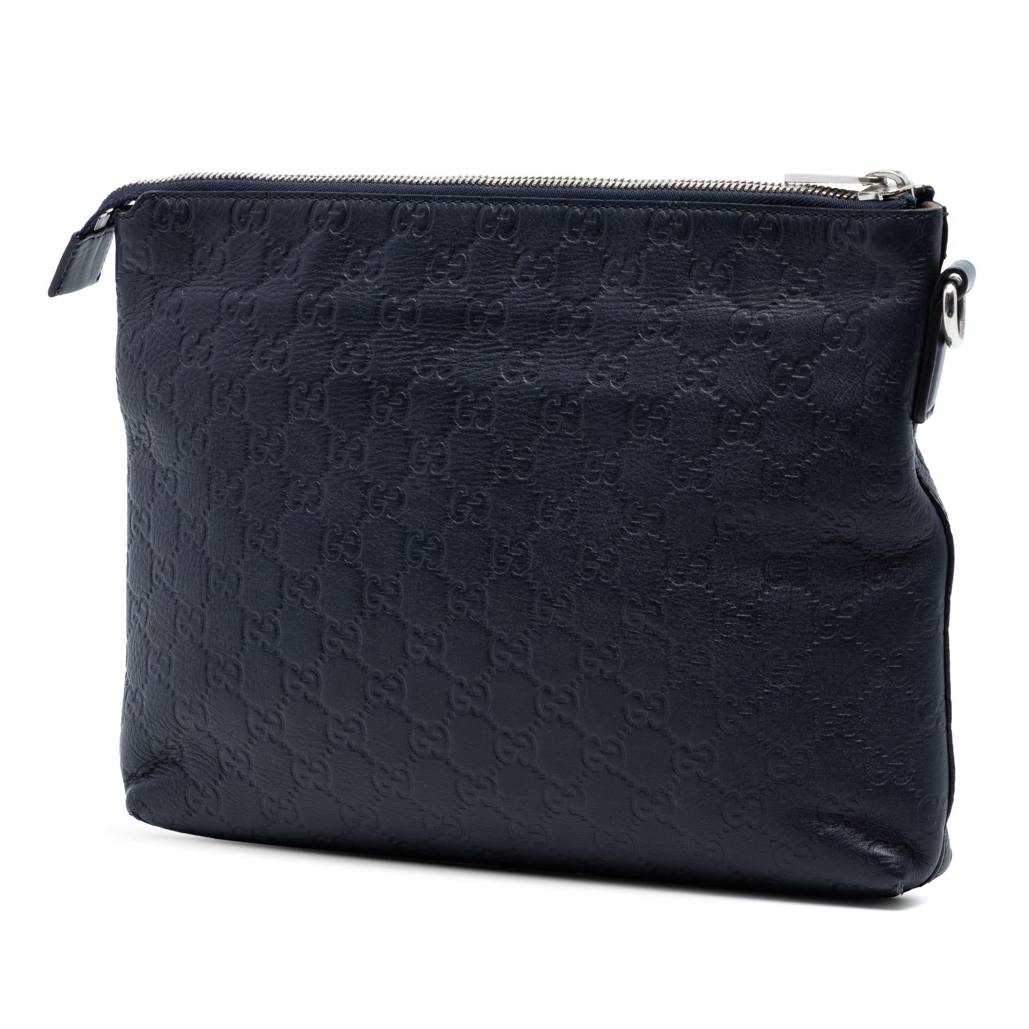 Gucci Guccissima Wristlet Clutch