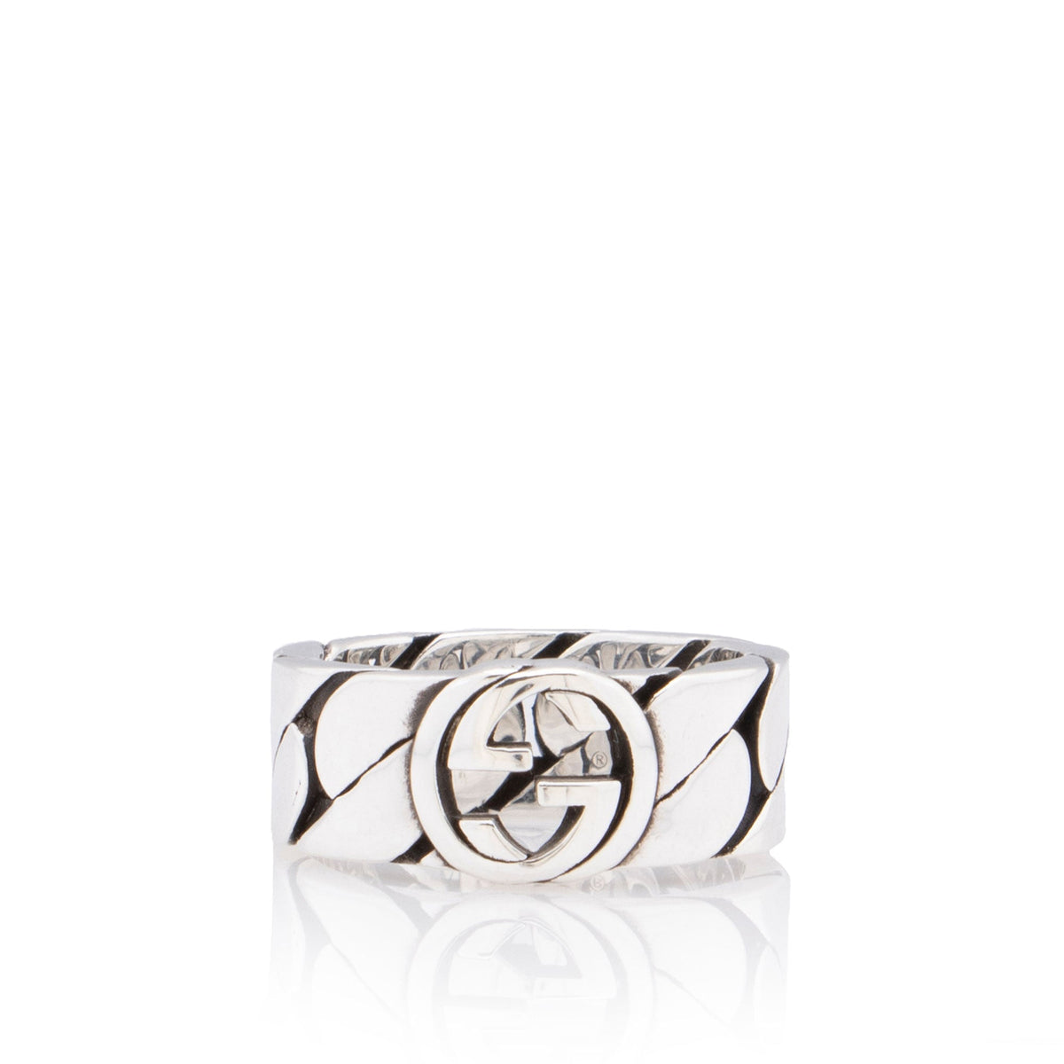Gucci Interlocking G Chain Ring - Size 7 1/2