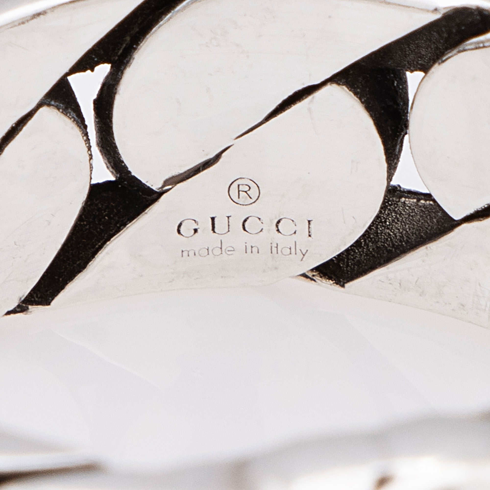 Gucci Interlocking G Chain Ring - Size 7 1/2