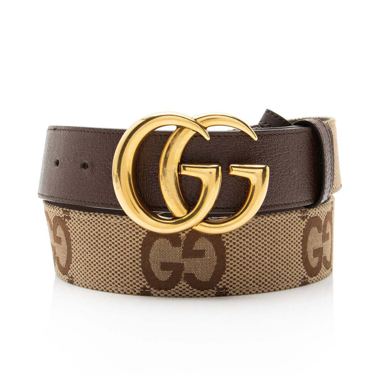 Gucci Jumbo GG Canvas GG Marmont Belt - Size 38 / 95