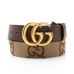 Gucci Jumbo GG Canvas GG Marmont Belt - Size 38 / 95