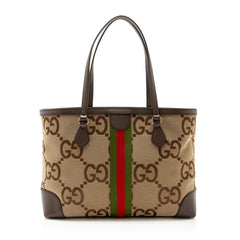 Gucci Jumbo GG Canvas Ophidia Large Shopping Tote