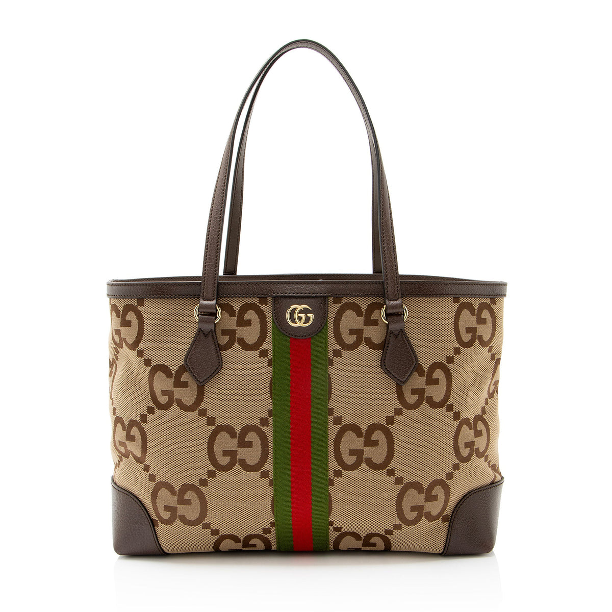 Gucci Jumbo GG Canvas Ophidia Large Shopping Tote