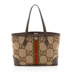 Gucci Jumbo GG Canvas Ophidia Large Shopping Tote