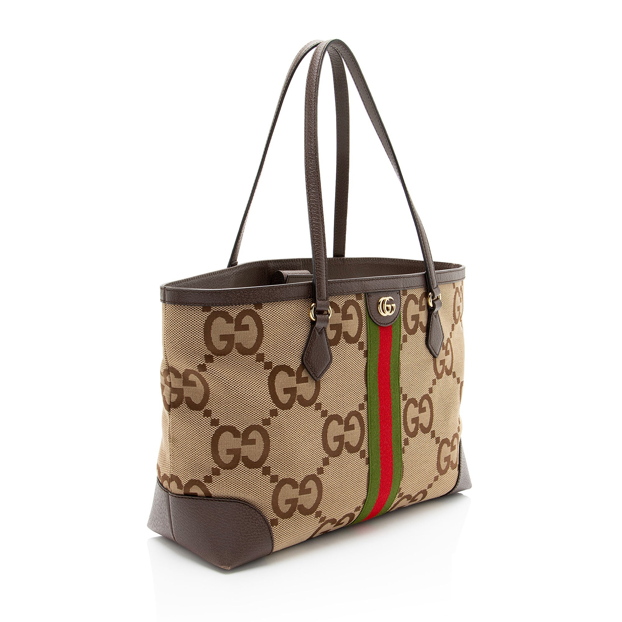 Gucci Jumbo GG Canvas Ophidia Large Shopping Tote