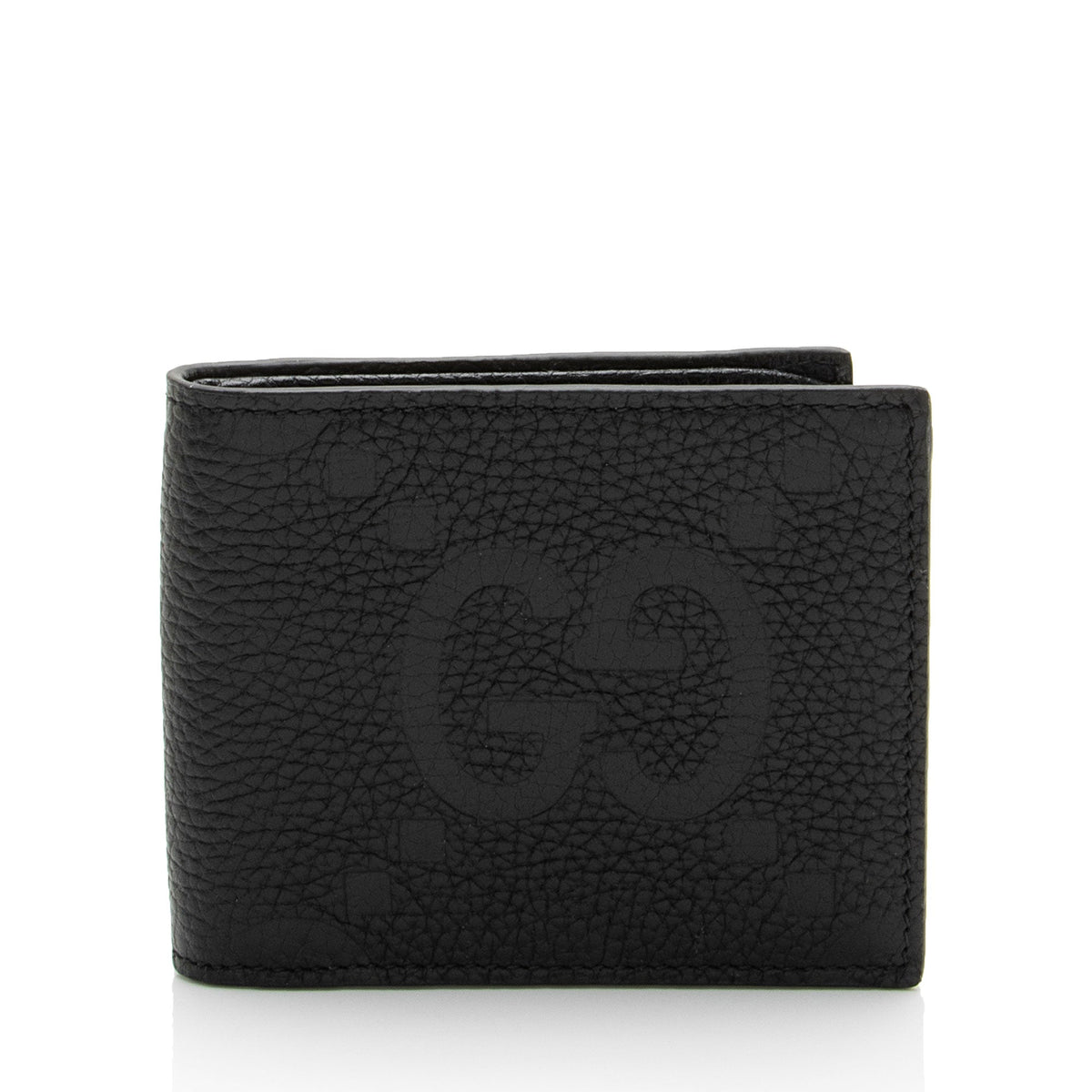 Gucci Jumbo GG Embossed Leather Bifold Wallet