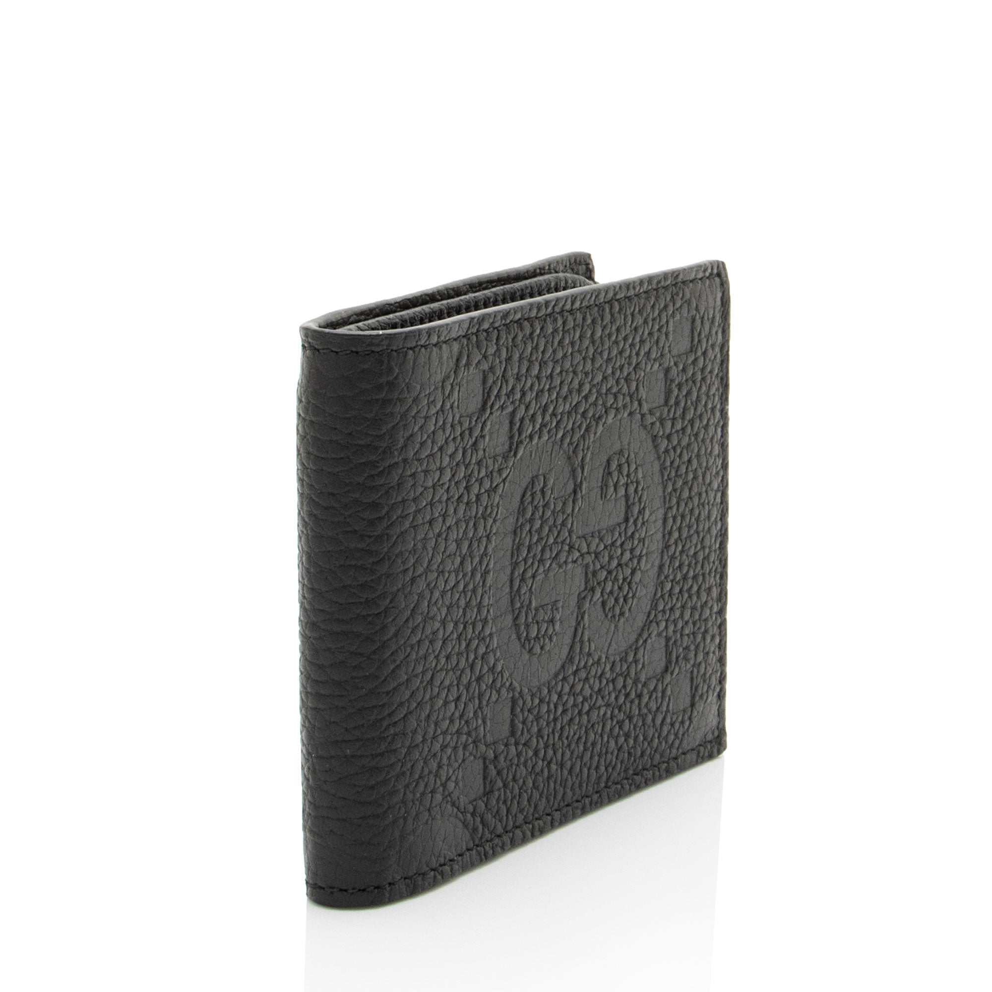 Gucci Jumbo GG Embossed Leather Bifold Wallet