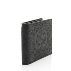 Gucci Jumbo GG Embossed Leather Bifold Wallet