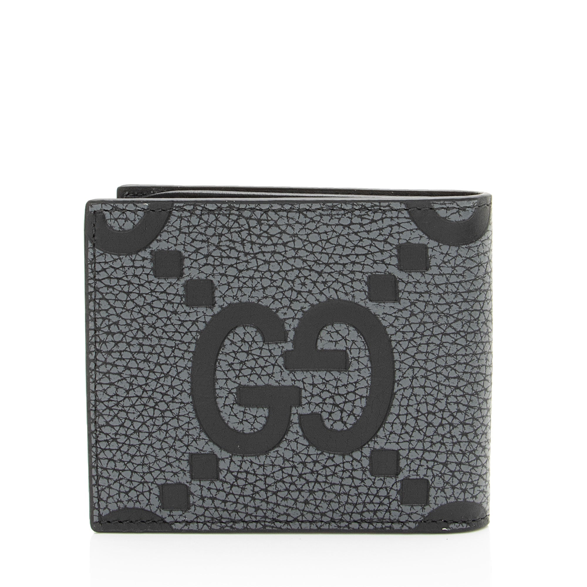 Gucci Jumbo GG Embossed Leather Bifold Wallet