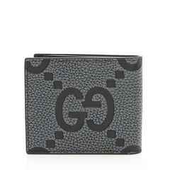 Gucci Jumbo GG Embossed Leather Bifold Wallet