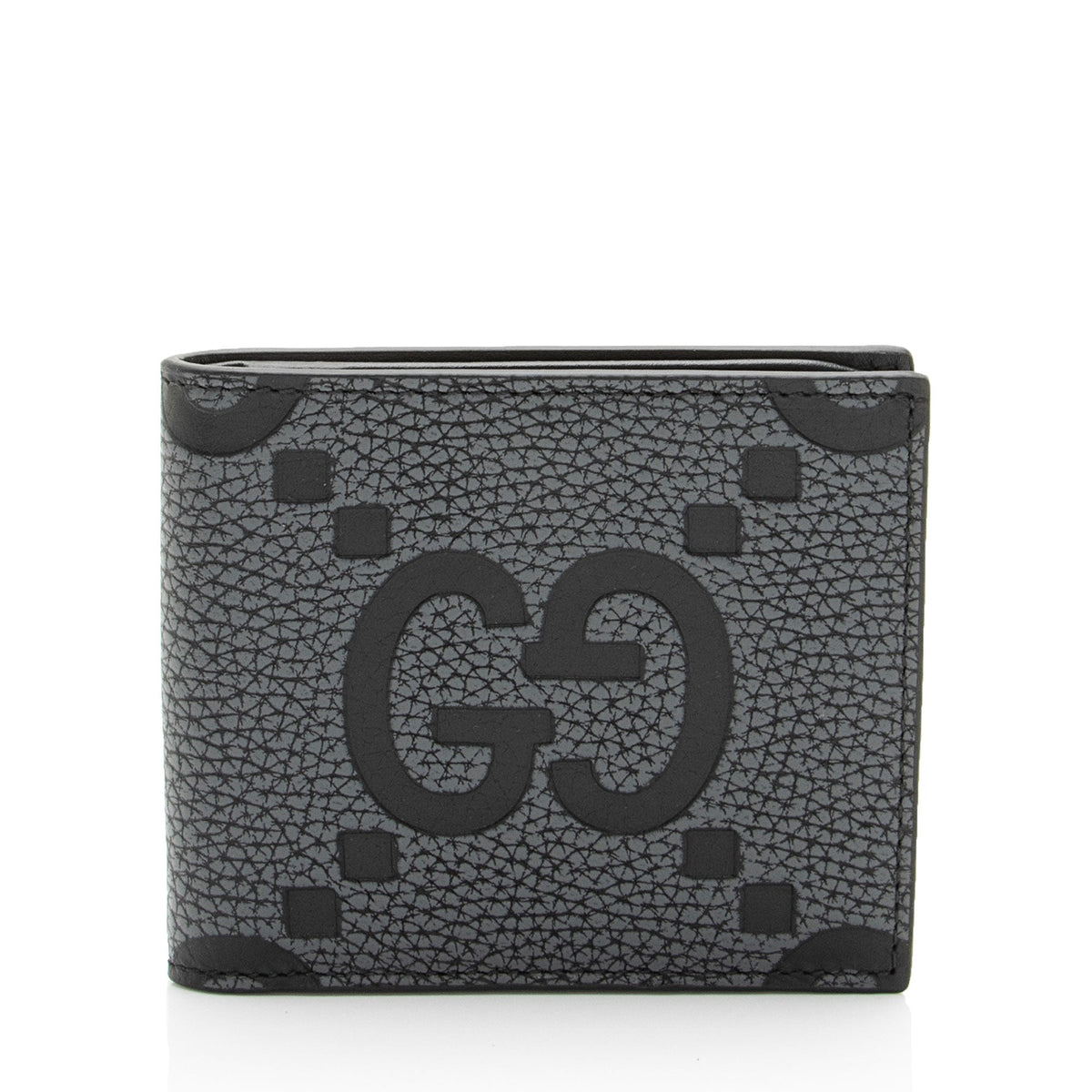 Gucci Jumbo GG Embossed Leather Bifold Wallet