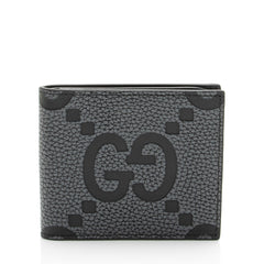 Gucci Jumbo GG Embossed Leather Bifold Wallet