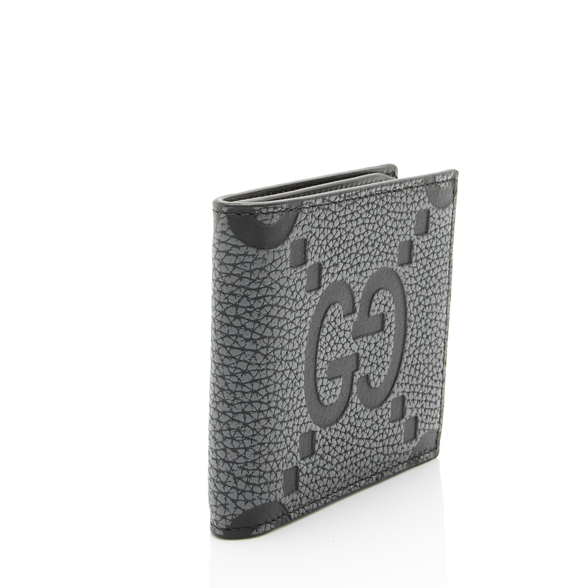 Gucci Jumbo GG Embossed Leather Bifold Wallet