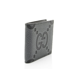 Gucci Jumbo GG Embossed Leather Bifold Wallet