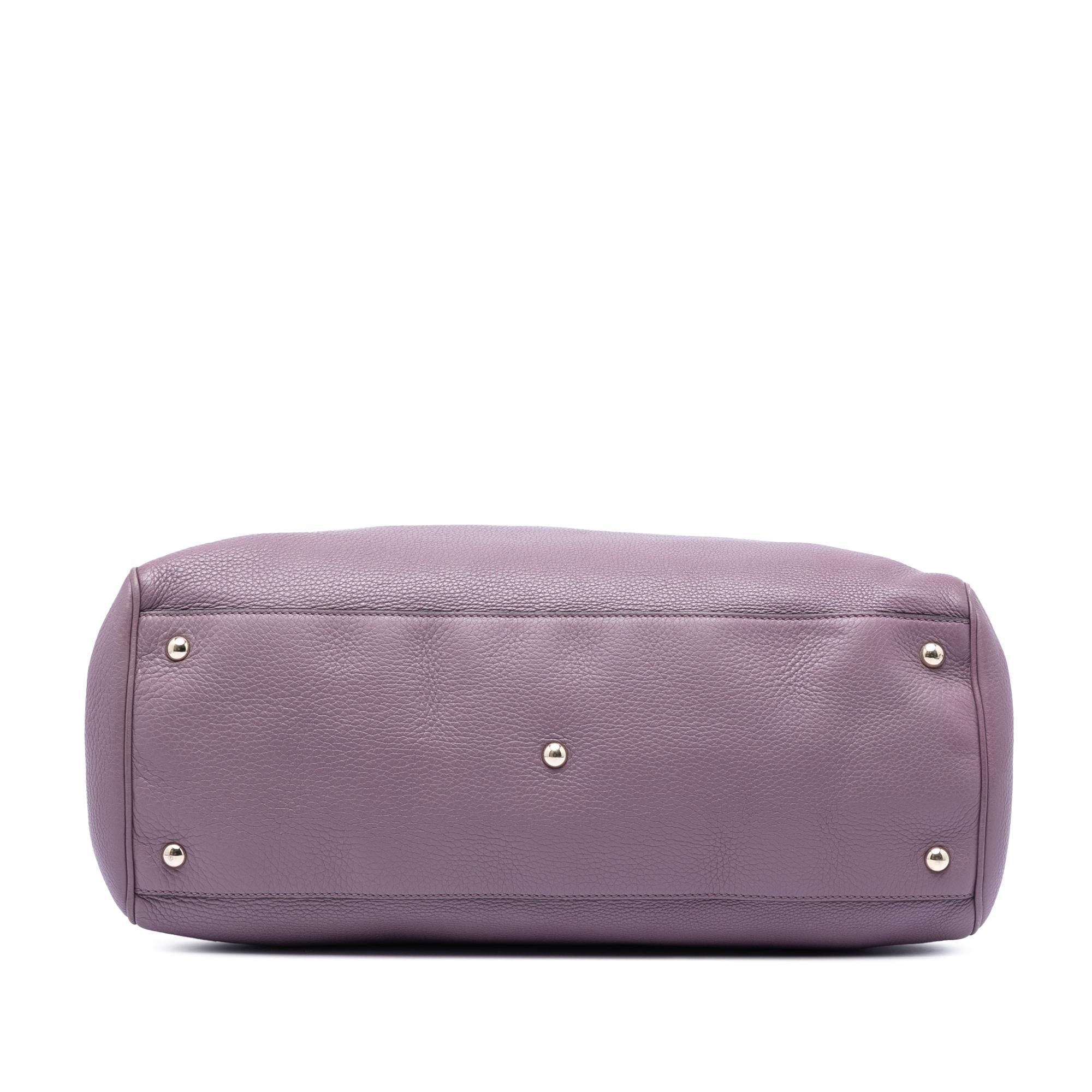 Gucci Large Calfskin Bamboo Shopper Satchel