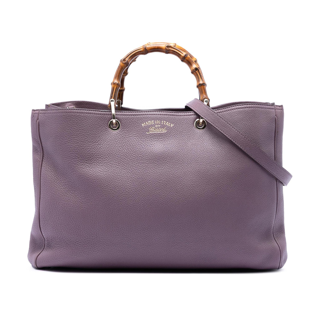Gucci Large Calfskin Bamboo Shopper Satchel
