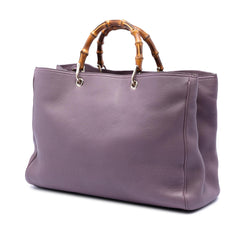 Gucci Large Calfskin Bamboo Shopper Satchel