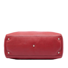 Gucci Large Calfskin Bamboo Shopper Satchel