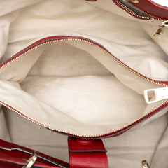 Gucci Large Calfskin Bamboo Shopper Satchel