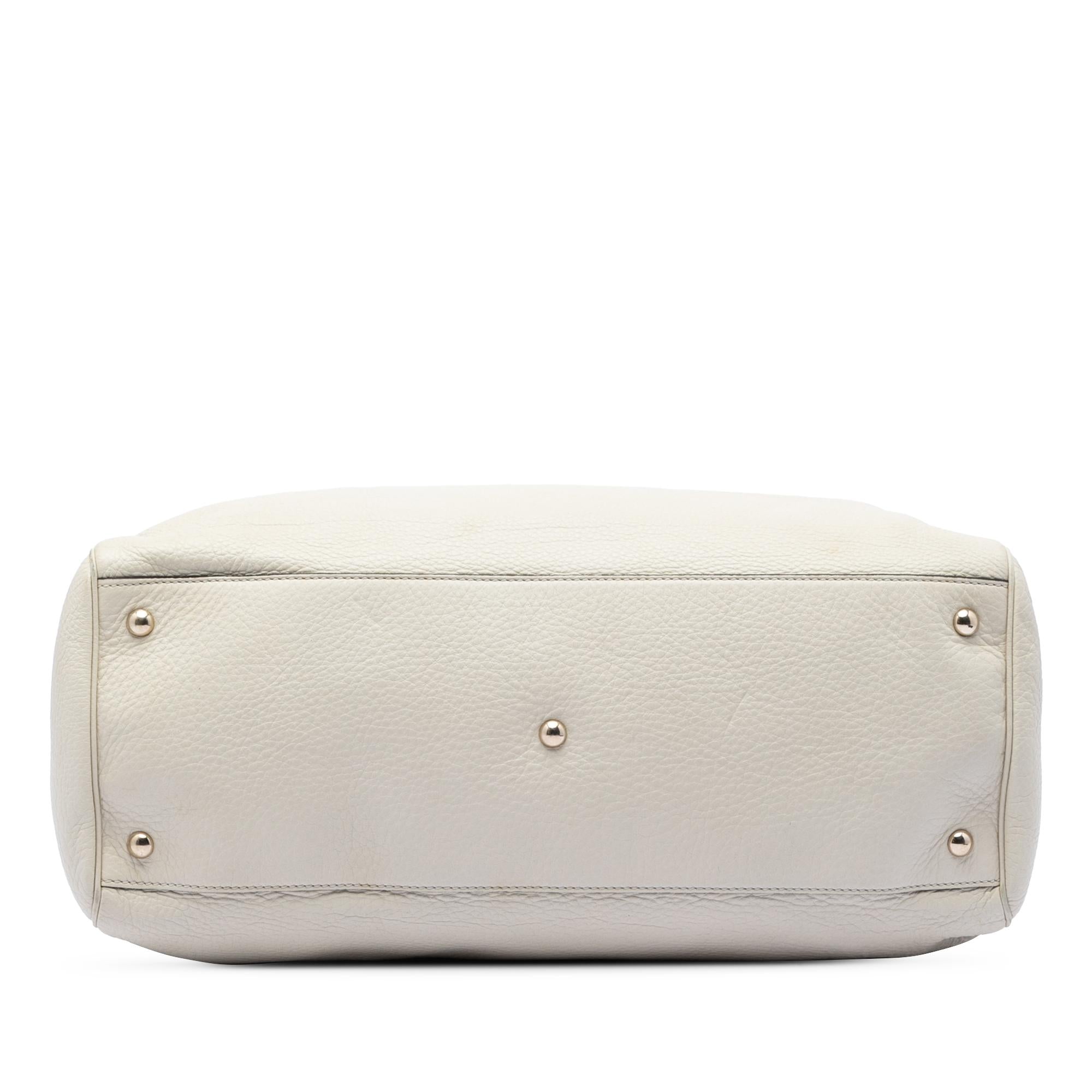 Gucci Large Calfskin Bamboo Shopper Satchel