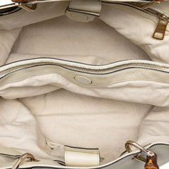Gucci Large Calfskin Bamboo Shopper Satchel