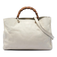 Gucci Large Calfskin Bamboo Shopper Satchel
