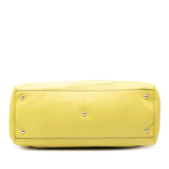 Gucci Large Calfskin Bamboo Shopper Satchel