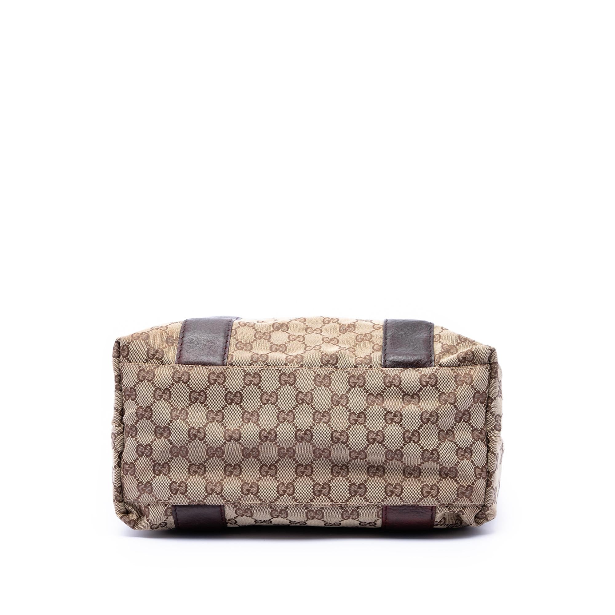 Gucci Large GG Canvas Bamboo Libeccio Tote