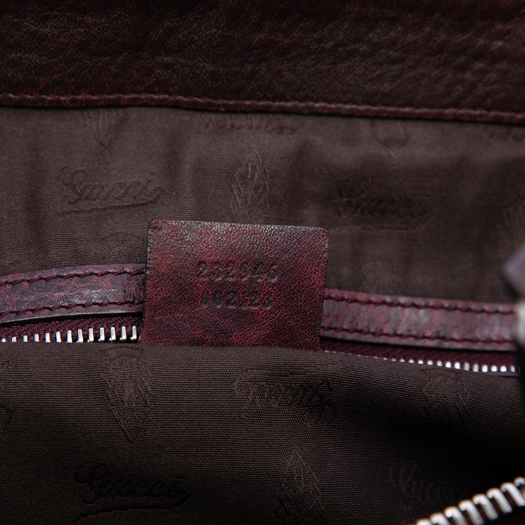 Gucci Large GG Canvas Bamboo Libeccio Tote