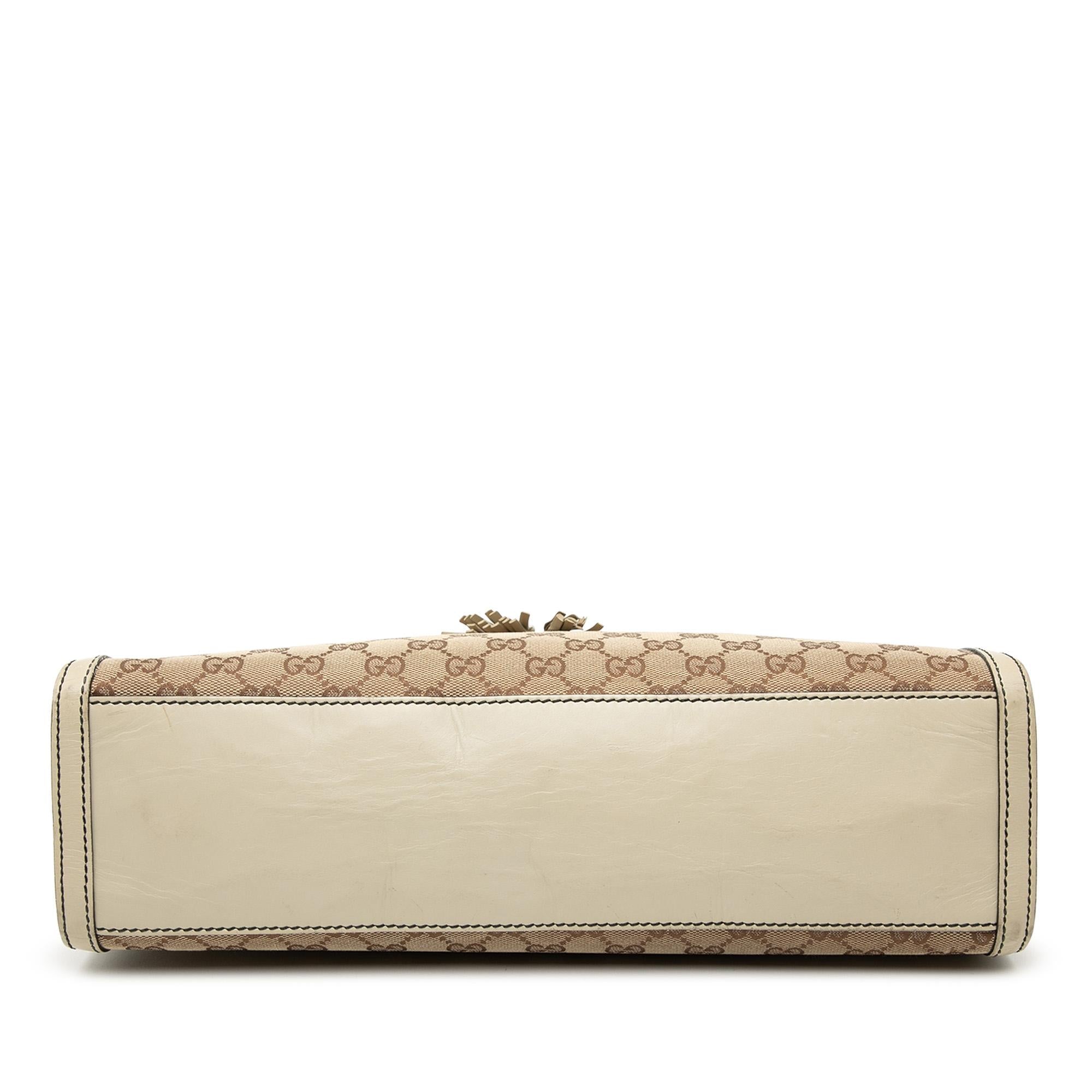 Gucci Large GG Canvas Emily Shoulder Bag