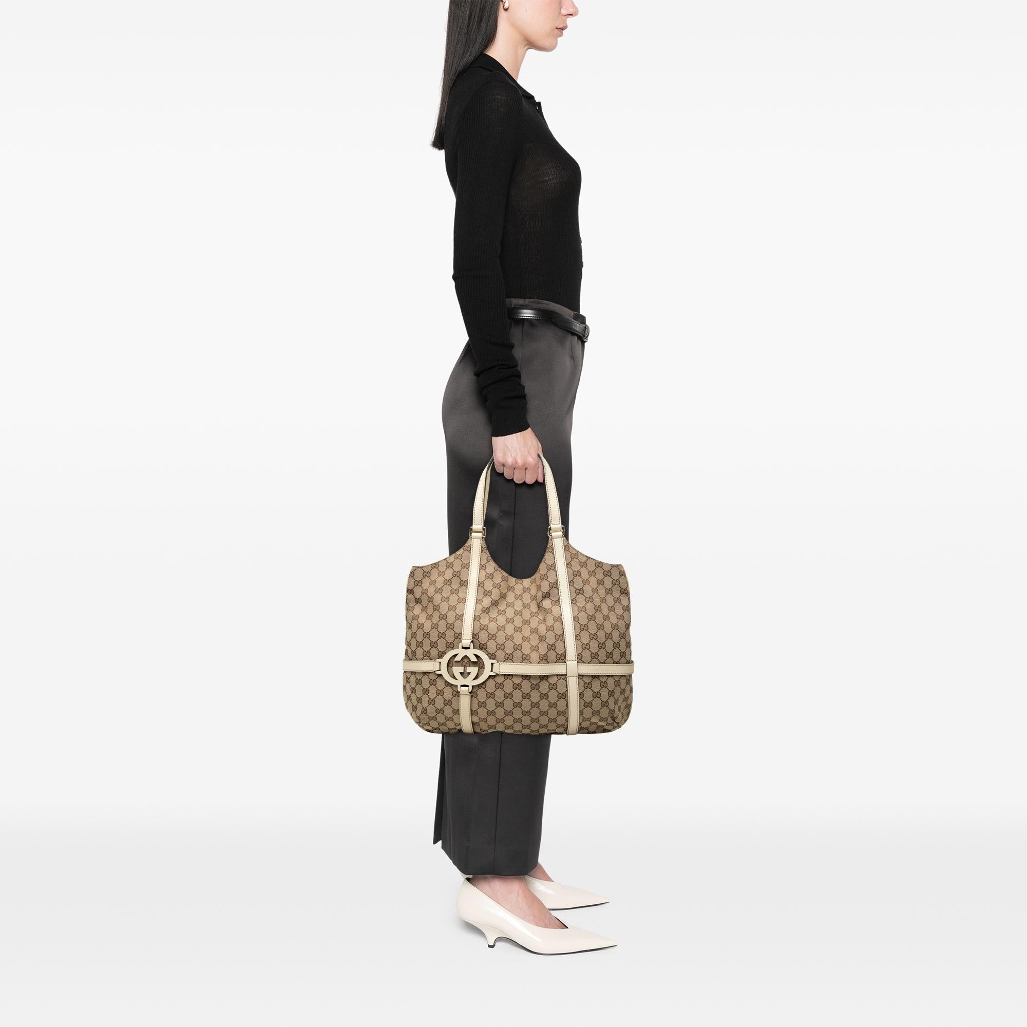 Gucci Large GG Canvas Royal Tote