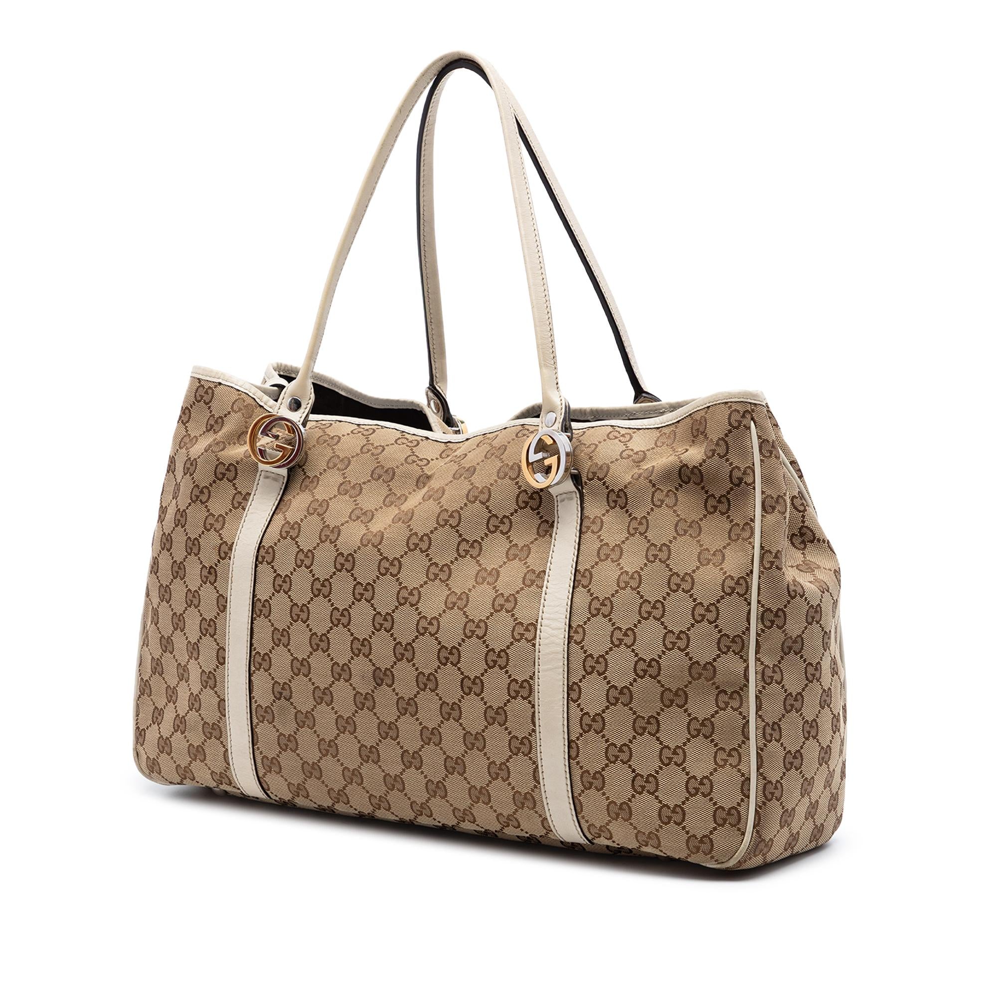 Gucci Large GG Canvas Twins Tote