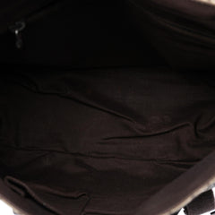 Gucci Large GG Supreme Double Buckle Flap Messenger Bag