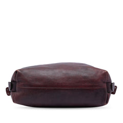 Gucci Large Leather Bamboo Bar Tote