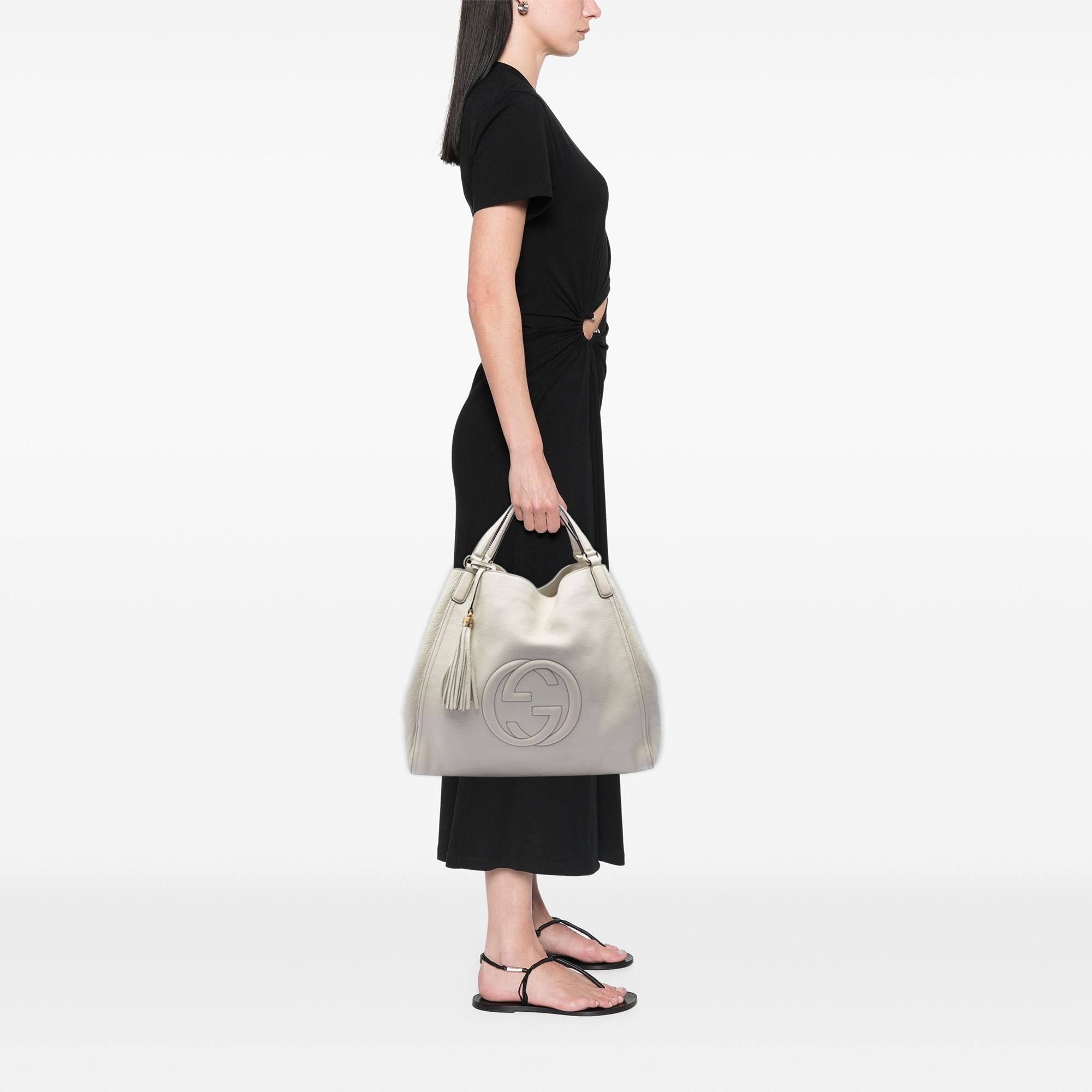 Gucci Large Leather Soho Cellarius Tote