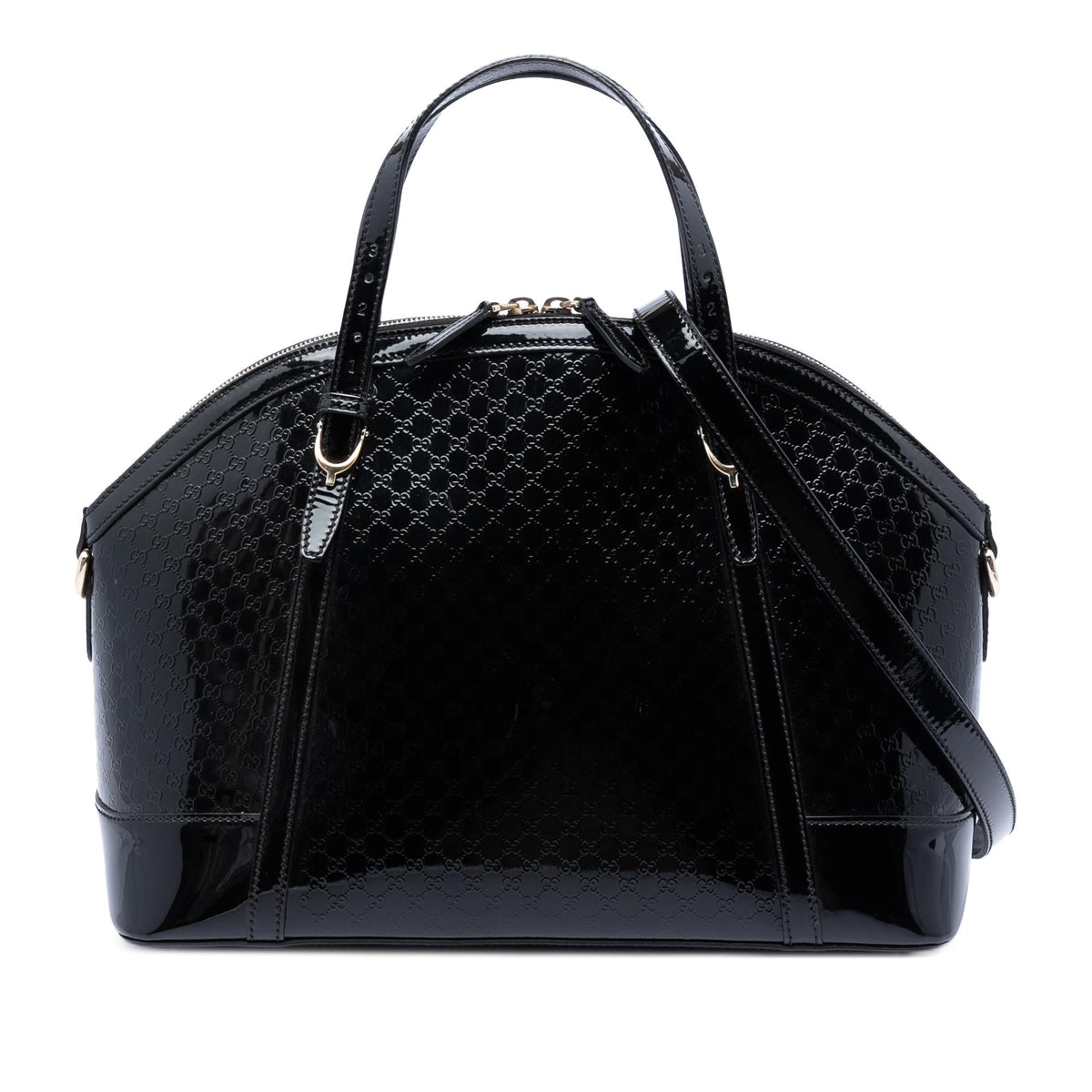 Gucci Large Microguccissima Patent Nice Dome Satchel