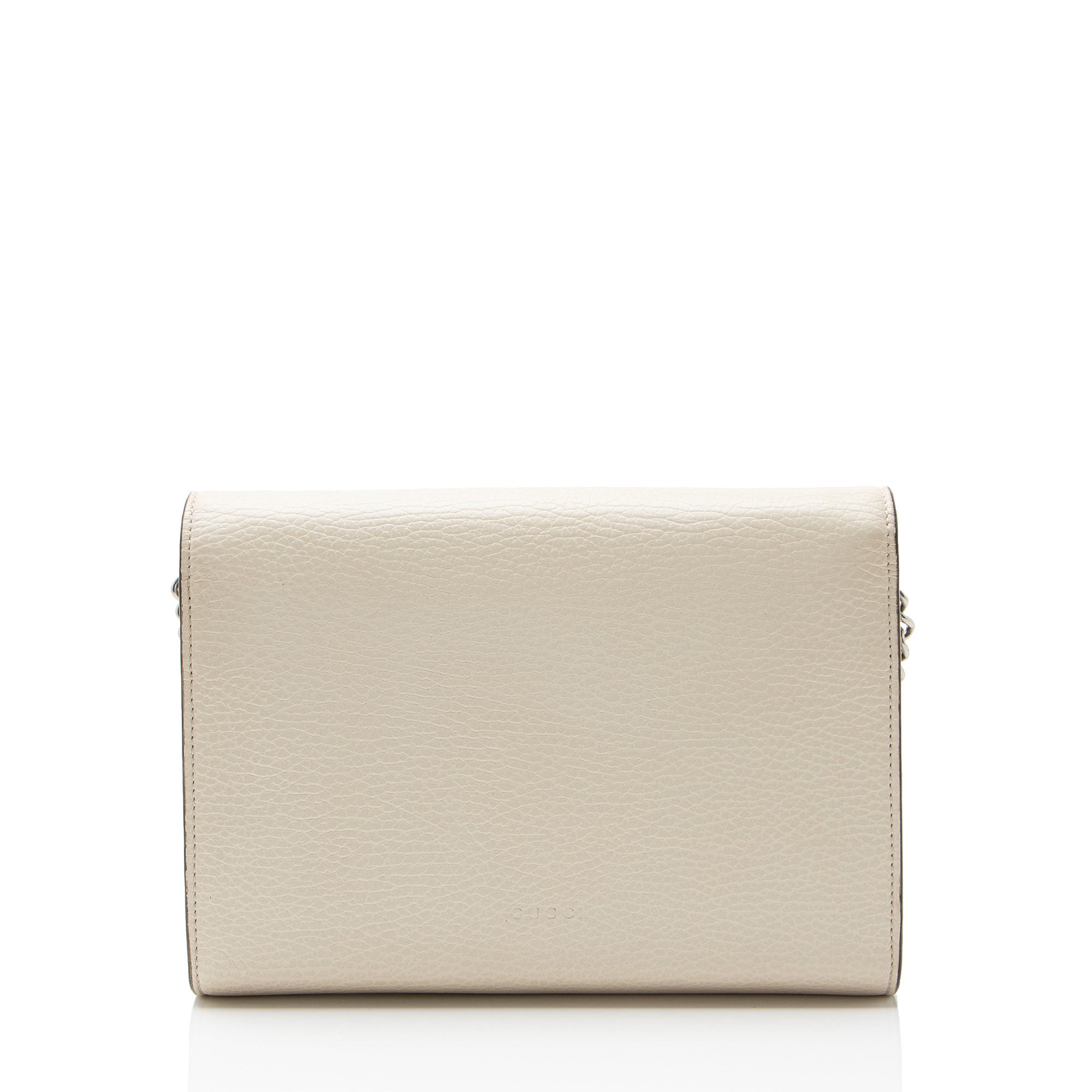 Gucci Leather Crystal Dionysus Chain Wallet