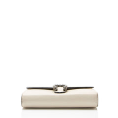 Gucci Leather Crystal Dionysus Chain Wallet