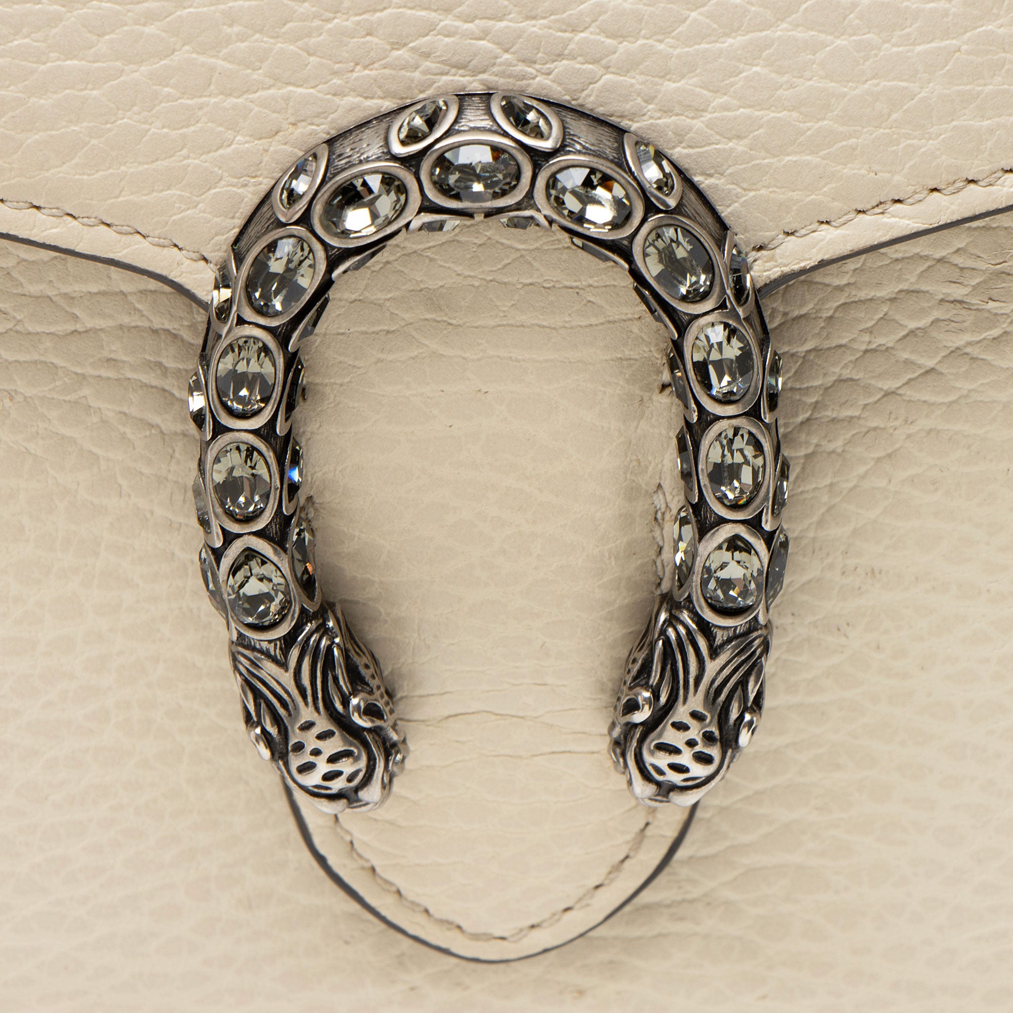 Gucci Leather Crystal Dionysus Chain Wallet