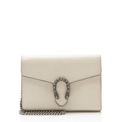 Gucci Leather Crystal Dionysus Chain Wallet