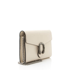 Gucci Leather Crystal Dionysus Chain Wallet