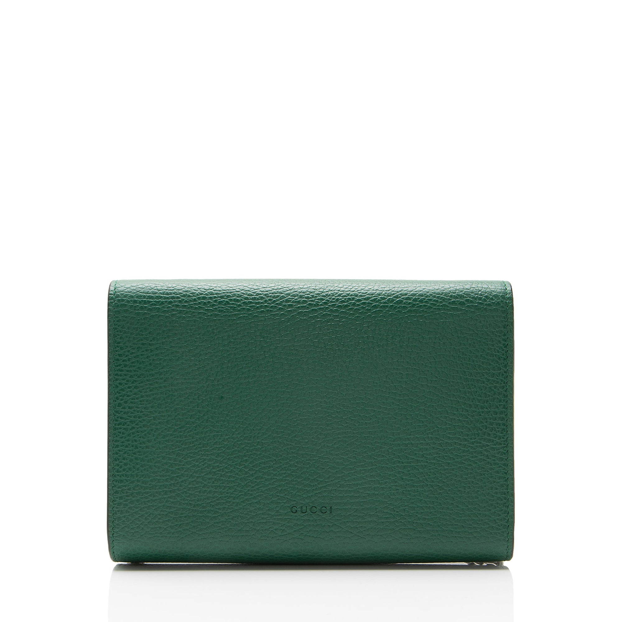 Gucci Leather Crystal Dionysus Chain Wallet
